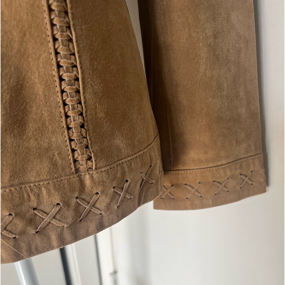 Ameri Mode Genuine Leather Jacket Women’s Small Tan SuedeWestern BohoStyle5559 - Picture 8 of 14